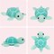 Crochet Kit for Beginners (Blue Sea Turtle) 5.91 x 5.51 x 2.76 inches